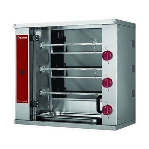 Elektro-Hähnchengrill 3-reihig für 9 Hähnchen - 6,6 kW