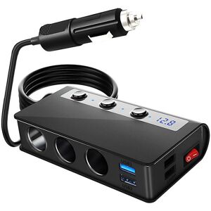 WOOSIEN 180w Splitter Quick Charge 3.0 Autoladegerät Adapter 12v/24v 4 Port usb Ladebuchse für Telefon