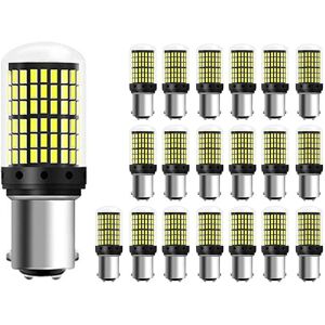 WOOSIEN 20 Stück Led-lampen 1157 Bay15d P21-5w Led 3014 144smd 24 watt 6000 karat Canbus Lampe Rückwärtsblinker