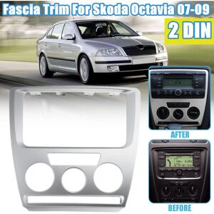 INSMA 2Din Autorahmen Blendenverkleidung Dash Mount für Skoda Octavia 2007–2009 Coxolo Fantablau