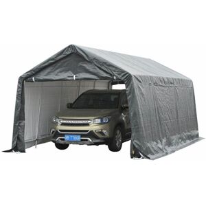 578-011 Aussencarport, Autozelt, Garagenzelt 6x3,6x2,75m - Grau - Bc-elec