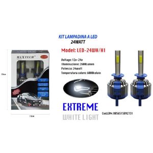 TRADE SHOP TRAESIO Led Glühbirnen Für Auto H1 24w 12v Paar Ersatzlampen Maxtech Led-24wh/h1