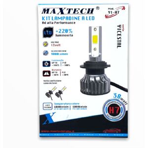 TRADE SHOP TRAESIO Led-Lampen-Kit Für Auto H7 38 Watt Kaltes Licht 6000k 12v 9000lm Maxtech Y1-H7