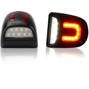 WOOSIEN Stück rote U-Röhre LED-Kennzeichenbeleuchtung für Chevy für Silverado für – 1500 2500