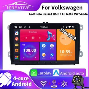 Icreative 2 + 32 Gb 9 Zoll Android Carplay Auto-Multimedia-Player Für Vw/volkswagen/golf/polo/tiguan/passat/b7/b6/seat/leon/skoda/octavia Radio Gps-Navigation