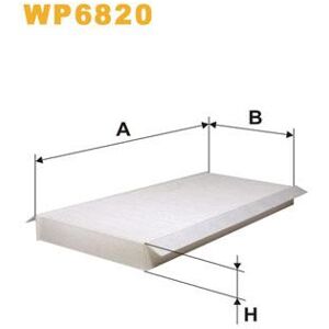 Wix Filters Air Filter, Passenger Compartment Wp6820