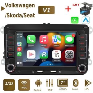 Icreative 2din Android Carplay Gps Auto Multimedia Player Für Volkswagen/volkswagen/golf/polo/tiguan/passat/b7/b6/seat/leon/skoda/octavia 1 + 32 Gb