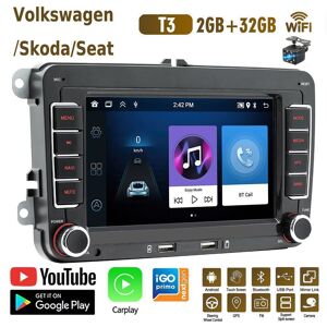 Baodandp 2din Android Carplay Gps Auto Multimedia-Player Für Volkswagen Golf Polo Tiguan Passat B7 B6/seat Leon/skoda Octavia 2 + 32gb