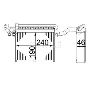 Mahle Evaporator Ae 70 000p