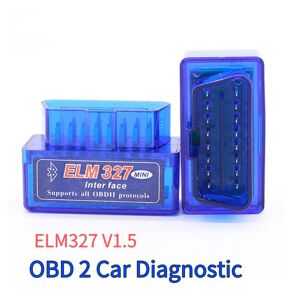 Yjmp Mini Elm327 V1.5 Bluetooth Obd2 Drahtloser Auto-Diagnosescanner 2-Lagiges Pcb Elm 327 Pic18f25k80 Chip Universal-Obd-Ii-Protokolle Auto-Codeleser