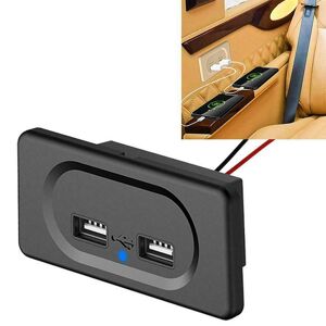 Beste 12v 3,1a Dual Usb Auto Ladegerät 2port Adapter Steckdose Lade Panel Montage