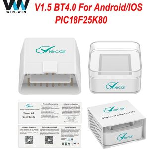 Viecar Elm327 V1.5 Bluetooth 4.0 Für Android/ios Obd 2 Obd2 Autodiagnosescanner Elm 327 V 1 5 Pic18f25k80 Odb2 Auto-Werkzeug-Codeleser