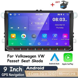 Abmosq 2din Android Carplay Gps Auto Multimedia Player Für Volkswagen/volkswagen/golf/polo/tiguan/passat/b7/b6/seat/leon/skoda/octavia 1 + 32 Gb