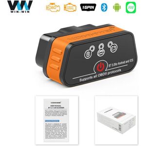 Konnwei Elm327 V1.5 Pic18f25k80 Bluetooth 5,0 Obd2 Scanner Kw901 Ulme 327 Für Android/ios Auto Scanner Diagnose Werkzeug