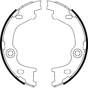 Ate Handbremsbacken Ohne Hebel Hinten (03.0137-3029.2) Für Kia Cee'D Hyundai I30