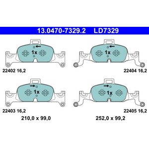 Ate Bremsbelagsatz, Scheibenbremse Links Rechts Für Audi A4 B9 1.4 Tfsi 2.0 Quattro Tdi 3.0 Allroad A5 Q5 G-Tron A7 50 Mild Hybrid A6 C8 45 40 35