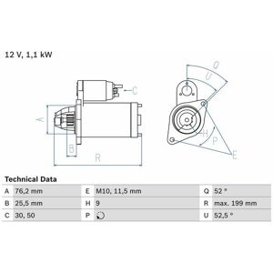 Bosch Anlasser (0 986 021 500) Für Bmw 3 5 Z4 X6 1 X5 X3 X1 7 6 Bmw (Brilliance)