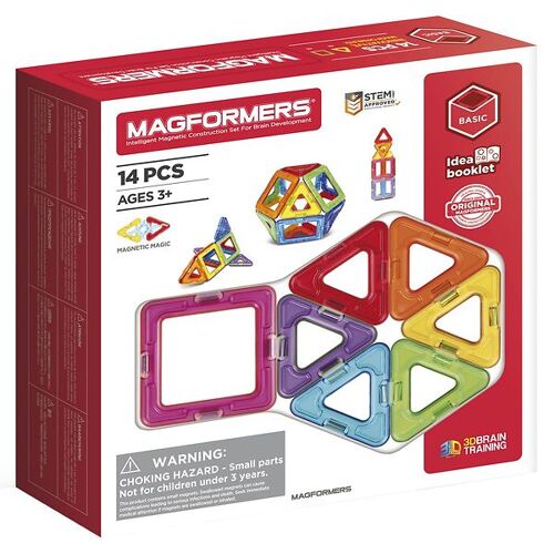 Magformers Magnetspielzeug - 14 Teile - Magformers - One Size - Magnetspielzeug