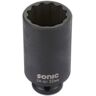 Schlag-Stecknuss SONIC 1/2" 36 mm 12-kant tief