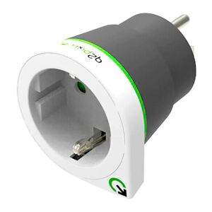 Q2 Power EU til USA Rejseadapter - Hvid / Sort