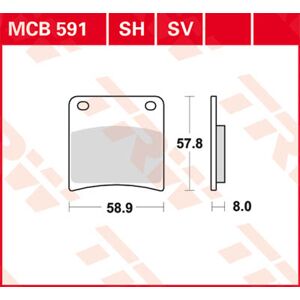 TRW Lucas Bremseklods MCB591