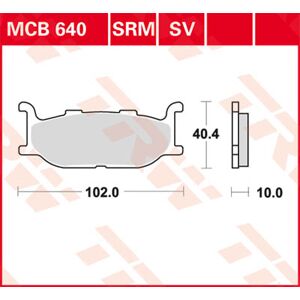 TRW Lucas Bremseklods MCB640