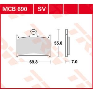 TRW Lucas Bremseklods MCB690