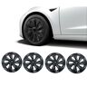 Kompatibel med Tesla 4-Pack Navkapsler Turbine kompatible med Tesla Model Y - 19 tum Black