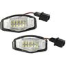 2 stk bil LED nummerplade lys nummerplade lys lampe til Honda Civic Honda Accord Sort