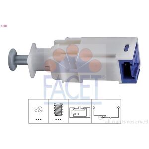 FACET Interruptor de control, regulador de velocidad para CITROËN: Nemo & FIAT: Fiorino, Punto, Linea, Qubo & PEUGEOT: Bipper (Ref: 7.1241)