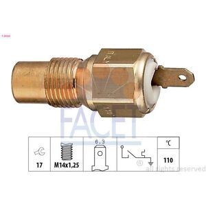 FACET Interruptor de temperatura, testigo de líquido refrigerante para CITROËN: C15, AX, BX & PEUGEOT: 205, 309, 405, 505 (Ref: 7.4030)