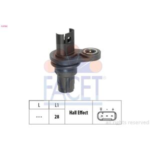 FACET Sensor, revoluciones para BMW: Série 3, Série 5, Série 1, X1, X3, X5, X6, Série 7, Z4, M5, Série 6, M3, M6, i3 (Ref: 9.0760)