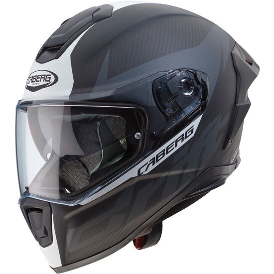 CABERG Drift Evo Carbon Antracita/blanco Mate+pinlock