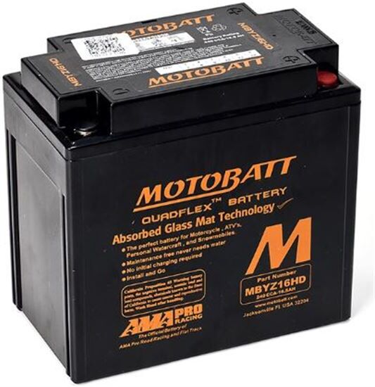 MOTOBATT Bateria  Mbyz16hd Negro Equivale Ytx14bs-Ytx14lbs-Gyz16h