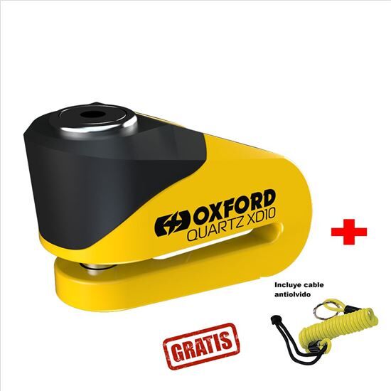 OXFORD Disco  Xd10 10 Mm Amarillo+cable Recordatorio