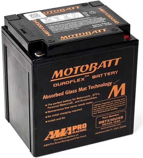 MOTOBATT Bateria  Mbtx30u Equiv "Y60n24la-Y60n24alb-Ytx30l-Y60n30la -53030