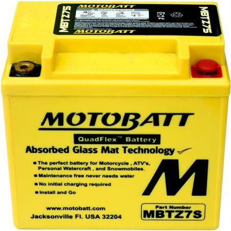 MOTOBATT Bateria  Mbtz7s Equivale Ytx5lbs,Ytz6s,Ytz7s