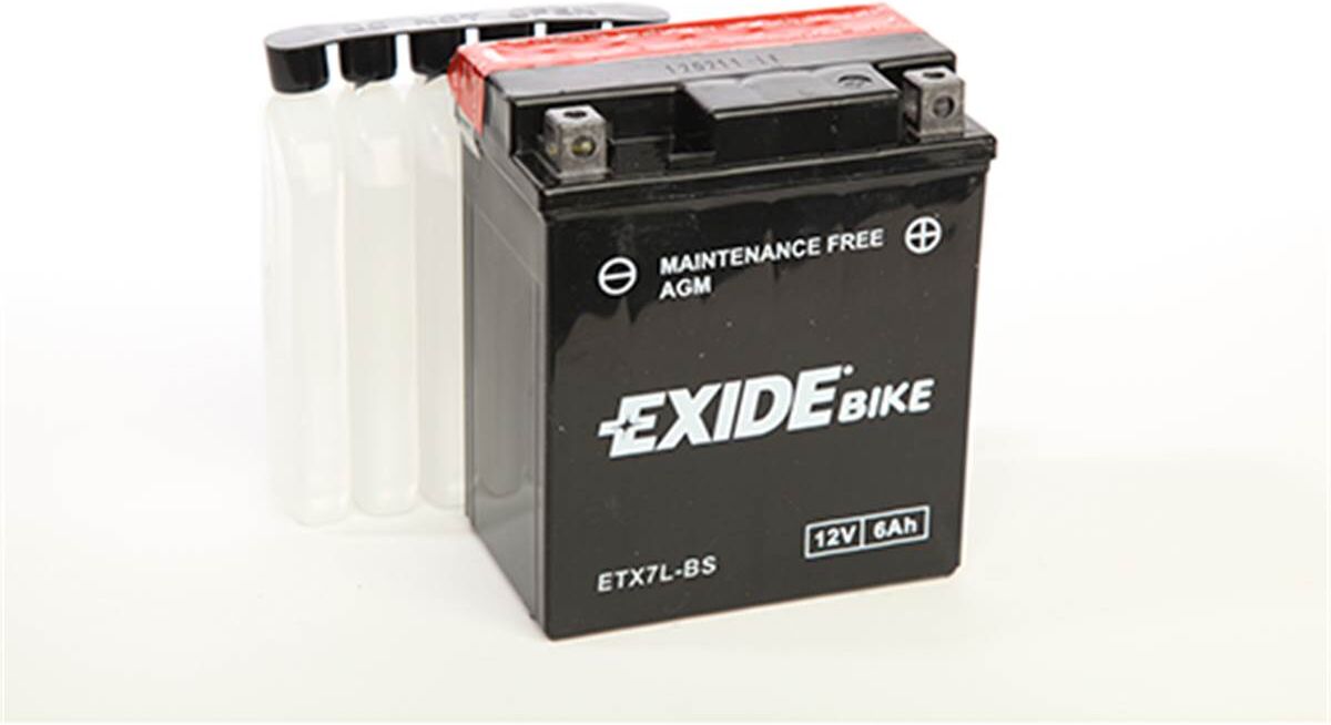 EXIDE Batería de moto  ytx7l-bs 6ah 100a 12v