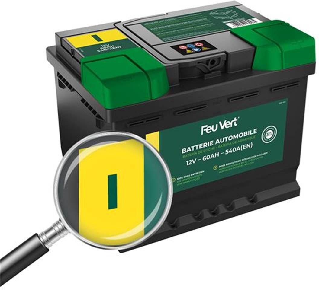 Feu Vert Batería de coche  i 60ah 540a