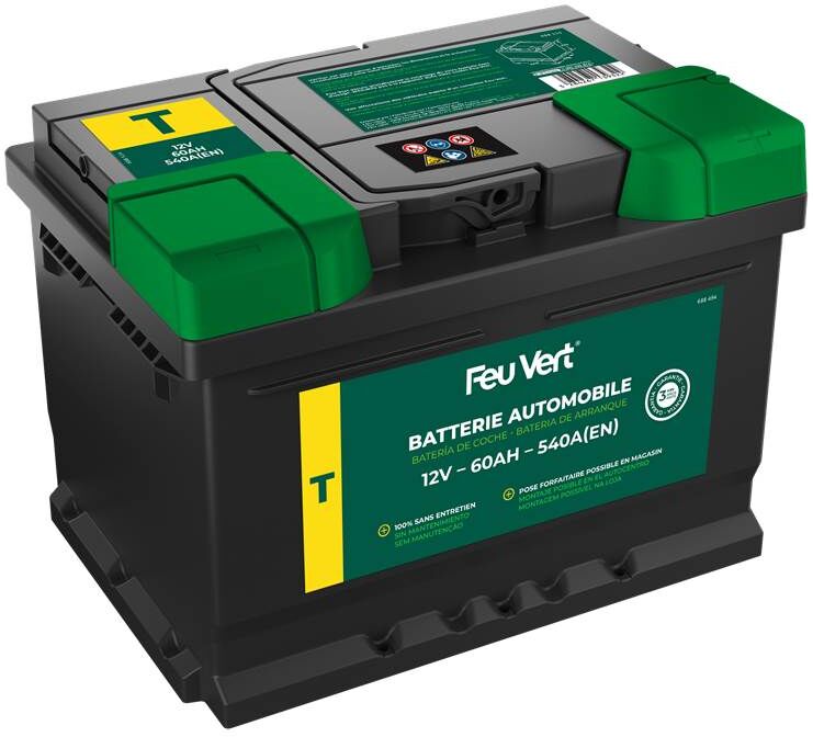 Feu Vert Batería de coche  t 60ah 540a