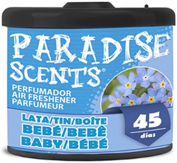 PARADISE SCENTS Ambientador coche lata  bebe 100gr