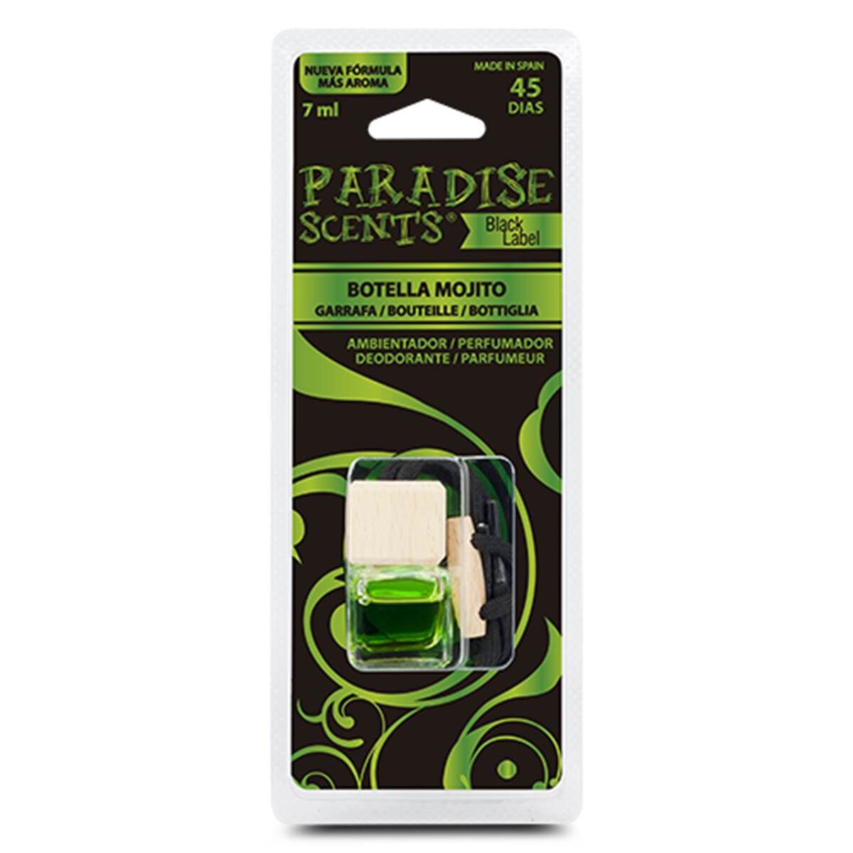 PARADISE SCENTS Ambientador coche botella  mojito 7 ml