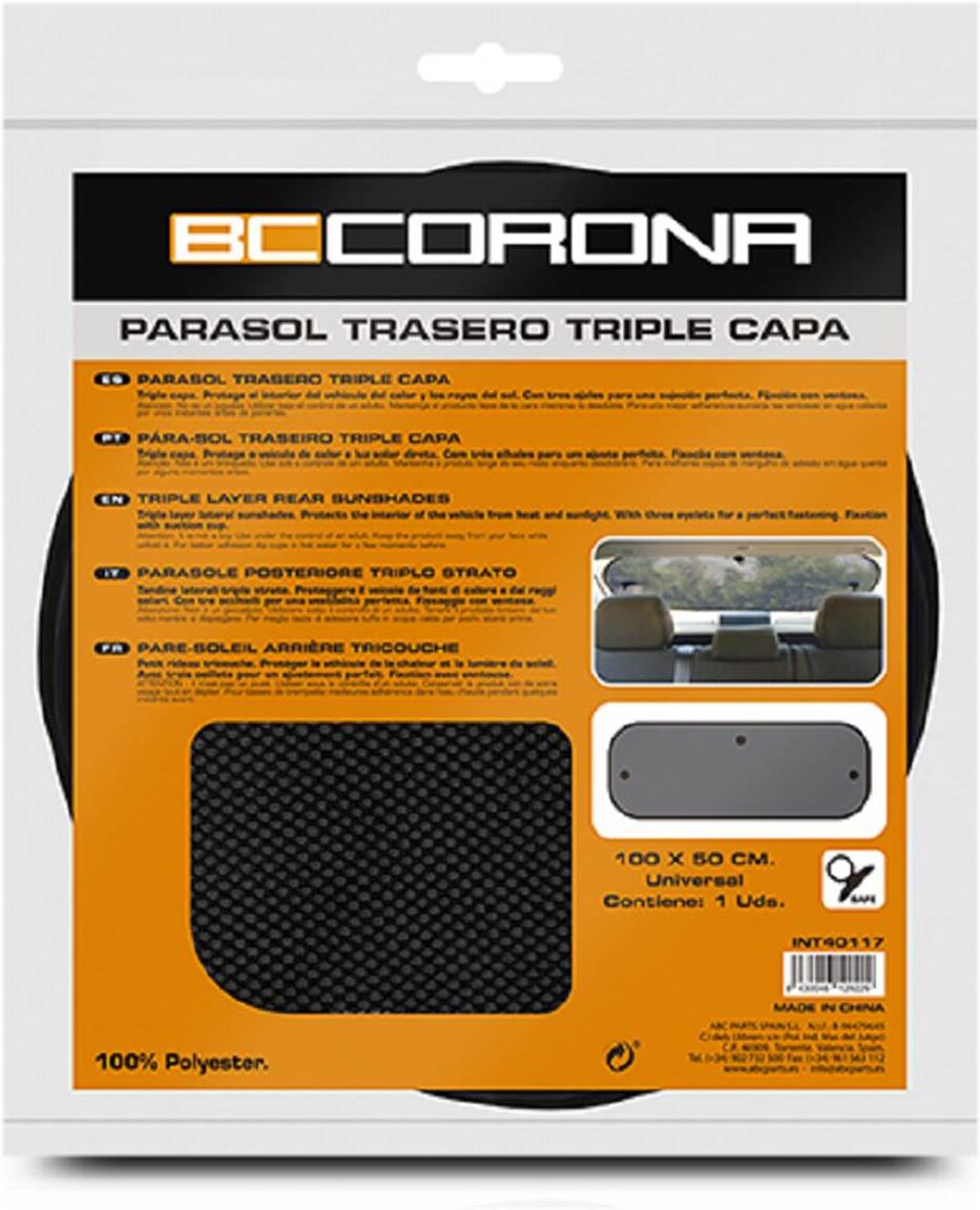 BC CORONA Parasol trasero 3 capas - m- 100x50