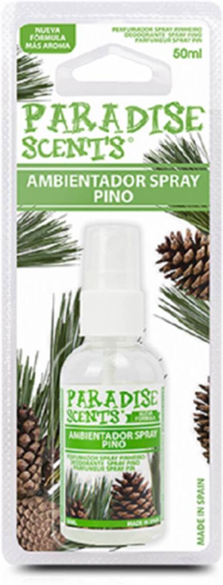 PARADISE SCENTS Ambientador coche spray Paradise pino 50 ml