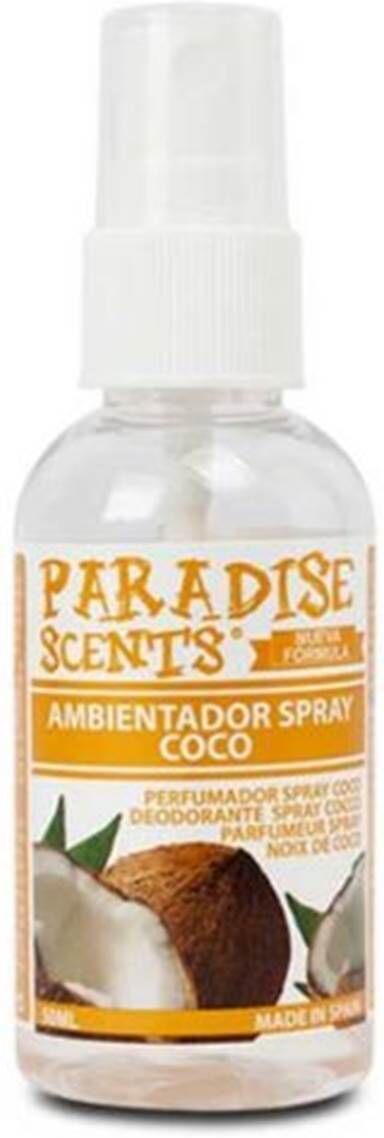 PARADISE SCENTS Ambientador coche spray Paradise coco 50 ml