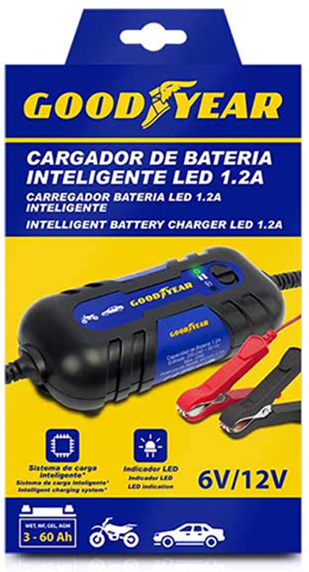 Goodyear Cargador de batería  led 1.2a