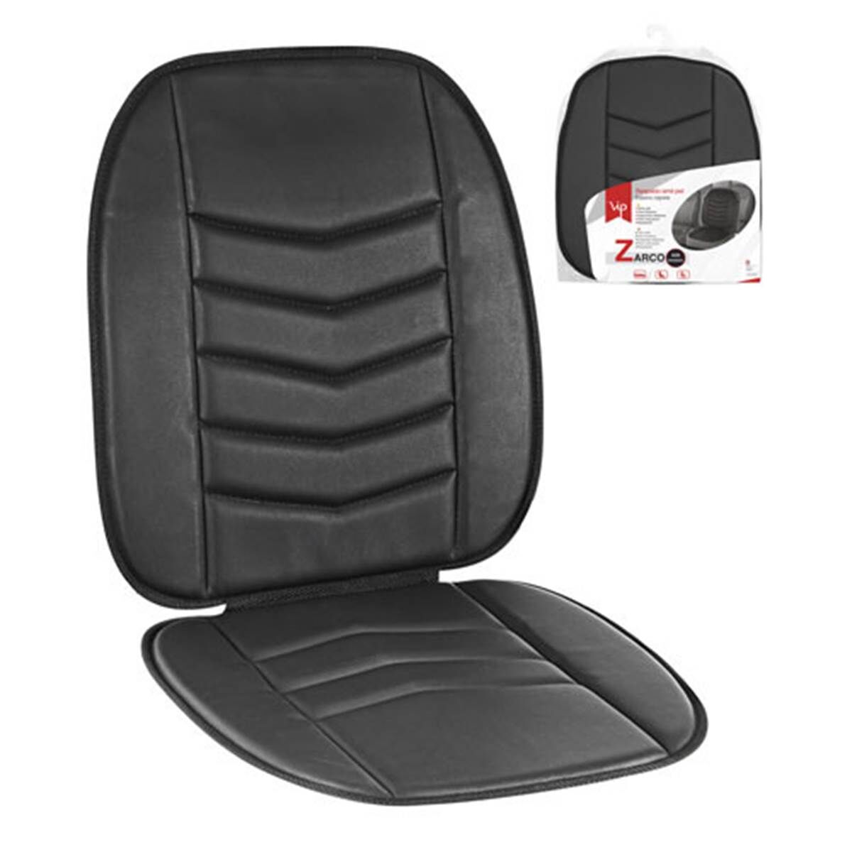 VIP Respaldo asiento coche negro  zarco símil piel