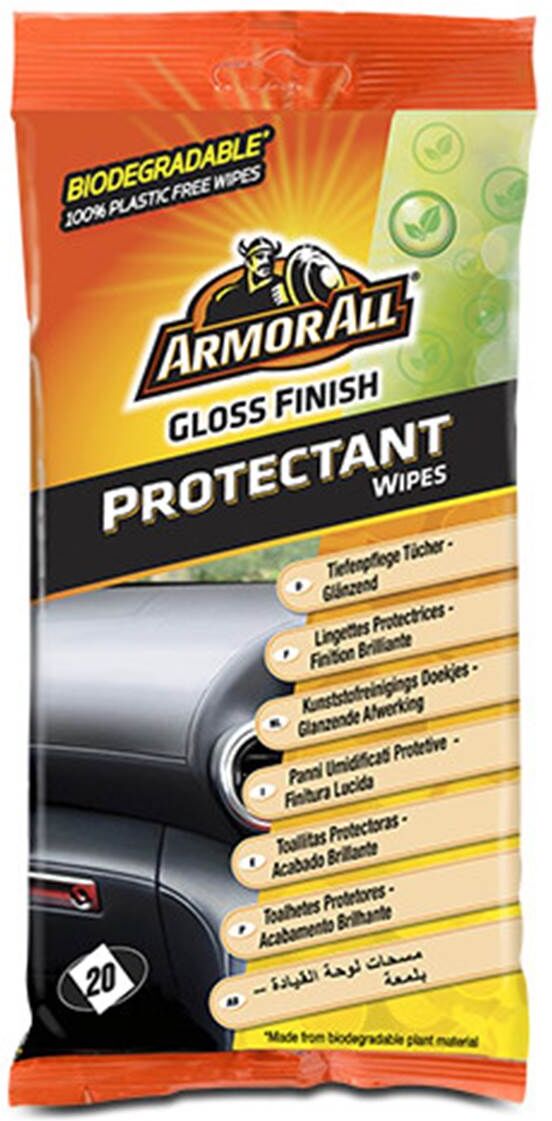 ARMOR ALL Toallitas limpia salpicaderos Armorall brillo 20uds