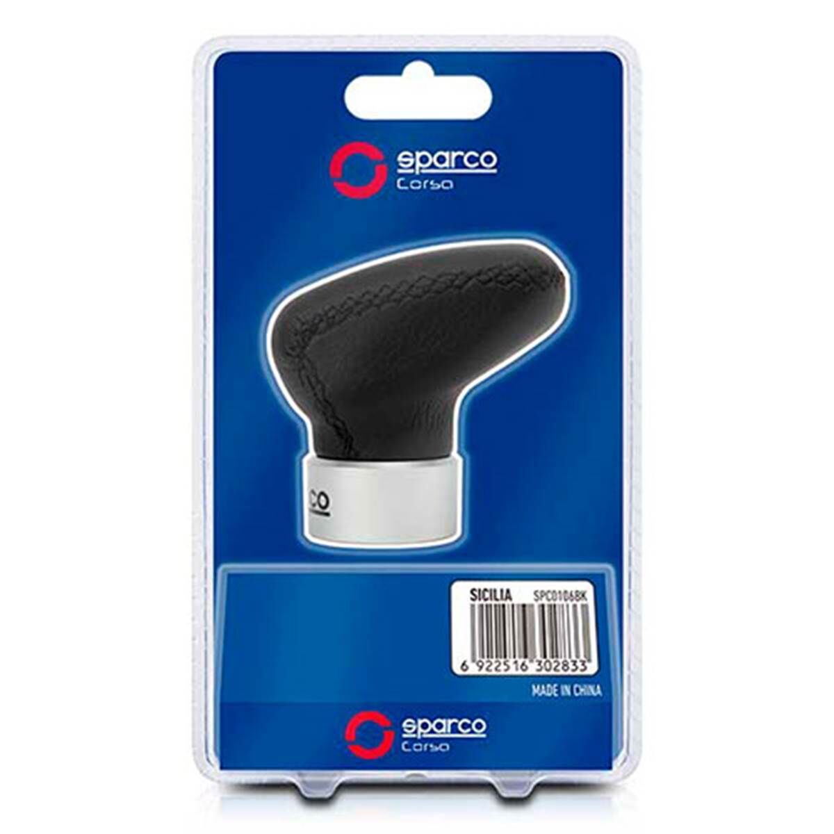 Sparco Pomo palanca cambio  Sicilia de aluminio negro