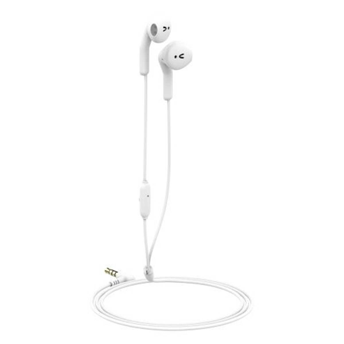 MUVIT Auriculares estéreo 3,5 mm blancos meu